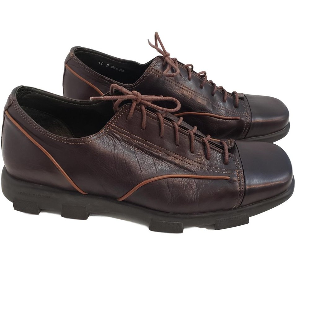 Donald J.  Pliner Brown Leather Oxfords  Sz 14